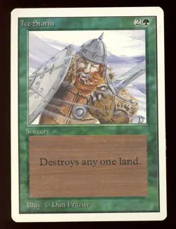 1994 Unlimited Ice Storm ~ Vintage MTG/Magic ~ NM/MINT- Condition - Image 1