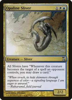 Opaline Sliver Time Spiral HP MTG - Image 1