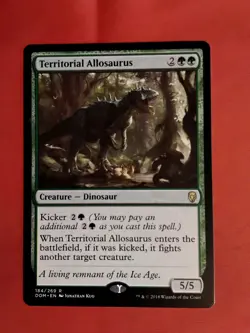 Territorial Allosaurus - Dominaria 184/269 MTG Magic The Gathering Unplayed Mnt+ - Image 1