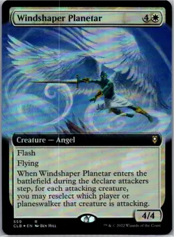 #559 Windshaper Planetar (Extended Art) Commander Battle for Baldur's Gate Rare - Image 1