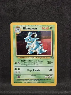 Vintage Pokemon TCG - Jungle - Unlimited Nidoqueen 7/64 Holo: NM - Image 1