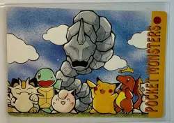 ONIX & FRIENDS Pocket Monsters Pokemon Japanese Anime Vending Prism Sticker Rare - Image 3