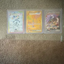 Pokemon TCG MEI Holo Lot Glaceon EX, Pikachu EX, Raging Bolt EX 3 Cards - Image 2