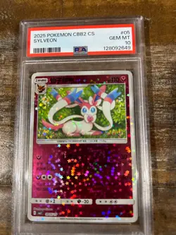 POKEMON 2025 Simplified Chinese Gem Pack 2 SYLVEON #05 PSA 10 Gem Mint RARE - Image 1
