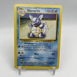 Pokemon TCG First Edition Wartotle Shadowless Base Set 42/102 Uncommon - Image 1