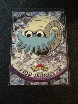 2000 Topps Pokemon Series 3 #138 Omanyte Blue Logo 1st Edition Three - Image 1