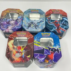 Pokemon TCG Lot of 5 Empty Collector's Tins - Image 2