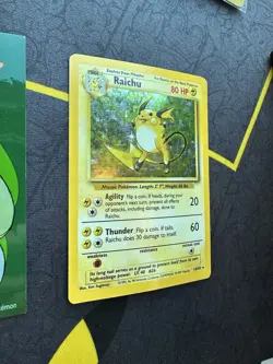 Pokemon Raichu 14/102 Base Set Holo Rare Unlimited 024💎LP💎 - Image 2