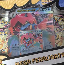 Pokemon TCG Mega Evolution Ascended Heroes Mega Feraligatr EX Box - IN HAND!! - Image 3