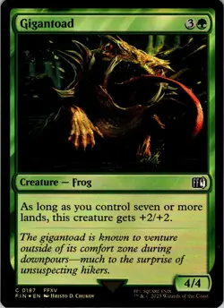 Gigantoad - Foil - C - Creature - Frog - FINAL FANTASY - #187 - NM - MTG - Image 1