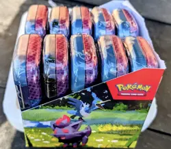 Pokemon Ascended Hero’s Mini Tin Display 10 tins sealed - Image 2