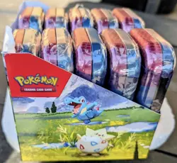 Pokemon Ascended Hero’s Mini Tin Display 10 tins sealed - Image 3
