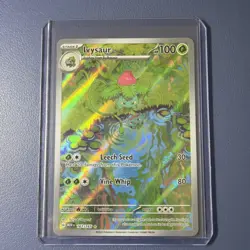 Ivysaur #167/165 MEW Pokemon 151 IR Illustration Rare Holo NM English - Image 1