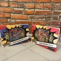 Pokemon Ascended Heroes Mega Feraligatr ex Box & Mega Emboar ex Box Bundle - Image 1