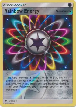 Pokemon - Rainbow Energy - 137/149 - Uncommon - Reverse Holo - Sun & Moon Base S - Image 1