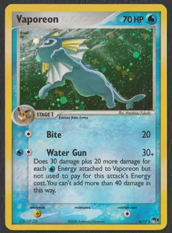 Pokemon POP Series 3 Flareon Jolteon Vaporeon Holo Rare Set Raw LP - Image 5