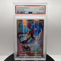 Pokemon Skyla #122 Breakpoint Holo Ultra Rare Trainer Full Art PSA 6 2016 TCG - Image 1