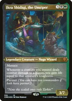 Ikra Shidiqi, the Usurper - Foil Etched CMR NM MTG - Image 1