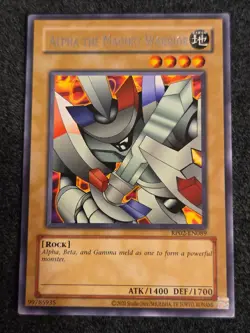 Alpha The Magnet Warrior RP02-EN089 Rare Yugioh Retro Pack 2 Near Mint or Better - Image 1