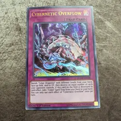 Cybernetic Overflow - DUOV-EN100 - Ultra Rare 1st Ed Yugioh - LP - Image 1