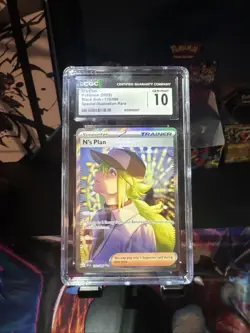 Pokemon 2025 Black Bolt Special Art Rare Holo Card N's Plan, CGC 10 Gem Mint - Image 1