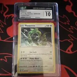Pokemon Rayquaza SWSH029 Black Star Promo Cosmos Holo CGC 10 English TCG Card - Image 1