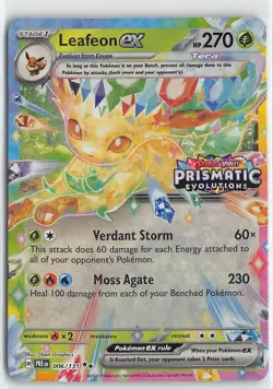 Misc Cards & Products Holo Promo 006/131 Leafeon ex Prismatic Evolutions Stamp - Image 1