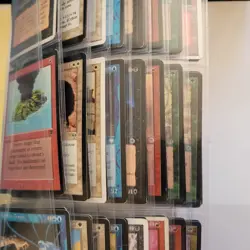 Very Old 90's MAGIC CARDS COLLECTION BINDER -8 Pages of Cards & 1000 bulk MTG - Image 5