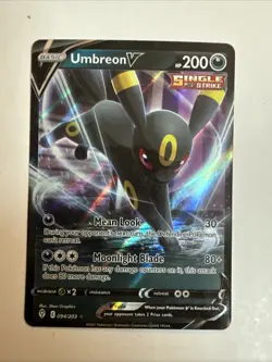 Umbreon V 094/203 SWSH07: Evolving Skies Holo Pokemon Card - Image 1