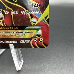 NM Pokemon TCG M Lucario EX Holo Full Art Ultra Rare Card 55a/111 - Image 4