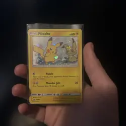 Mint Pokemon TCG Pikachu SM162 Holo Card & Mimikyu Basic Lightning Lot English - Image 1