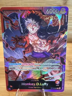 One Piece TCG: Monkey D. Luffy - The Three Captains ✨ Foil Leader Card✨ST10-002 - Image 1