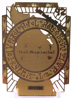 Goddess Story - Gold Metal Card - Dark Magician Girl - Randomized Number/100 - Image 2