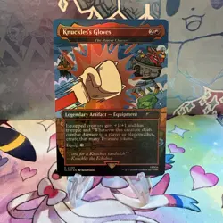MTG Sonic Secert Lair - Knuckles's Gloves 2095 (Rainbow Foil) NM/M - Image 1