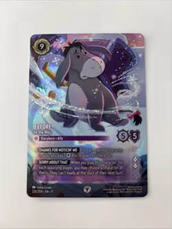 2026 Disney Lorcana—Eeyore #226/204 Winterspell—Enchanted Foil - Image 1