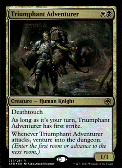 Triumphant Adventurer Foil (237) Adventures in the Forgotten Realms AFR MTG - Image 1