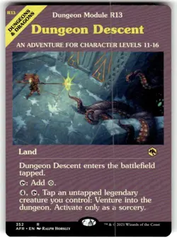 Dungeon Descent (Dungeon Module) Adventures in the Forgotten Realms Regular MTG - Image 1
