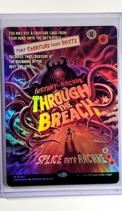 2025 MTG Magic the Gathering Innistrad Remastered Foil Through the Breach Poster - Image 1