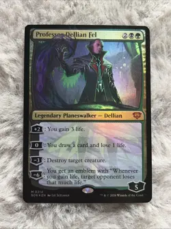 MTG, Professor Dellian Fel 214 NM Secrets of Strixhaven FOIL - Image 1