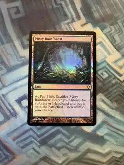 MTG Foil Misty Rainforest NM-/EX+ Zendikar - Image 1