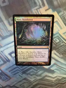 MTG Foil Misty Rainforest NM-/EX+ Zendikar - Image 3