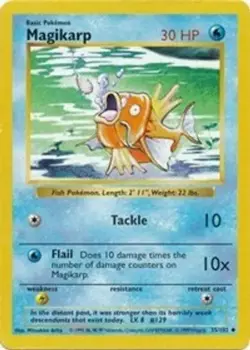Magikarp (#035/102) - 1st Edition OS - Base Set (Shadowless) HP Pokemon - Image 1