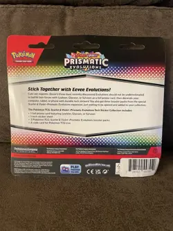 Pokemon Prismatic Evolution Tech Sticker Collection 3 Pack (Glaceon) New Sealed - Image 2