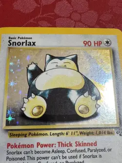 Pokemon Snorlax Jungle 11/64 Holo Rare Holo Unlimited 90 HP English LP - MP - Image 2