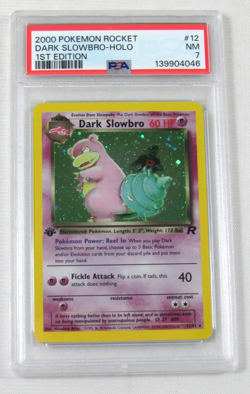 2000 Pokemon Rocket DARK SLOWBRO HOLO 1st Edition 12/82 PSA 7 NM - Image 1