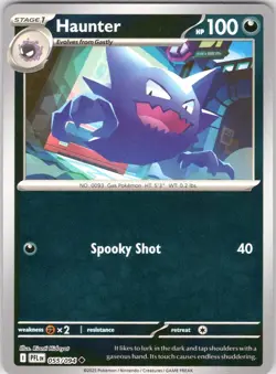 HAUNTER 055/094 PHANTASMAL FLAMES POKEMON REVERSE HOLO NM/M - Image 1