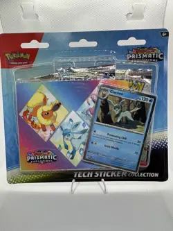 Prismatic Evolutions Tech Sticker Collection - Glaceon - New/Sealed - Pokemon - Image 1