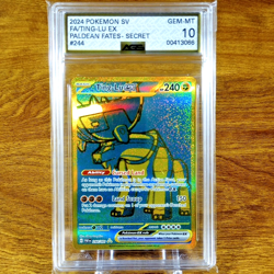 Pokemon Paldean Fates Ting-Lu EX 244/091 AGS Gem-MT 10 FA Holo Secret Rare 2024 - Image 1