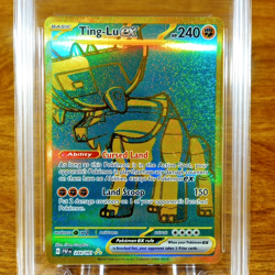 Pokemon Paldean Fates Ting-Lu EX 244/091 AGS Gem-MT 10 FA Holo Secret Rare 2024 - Image 2