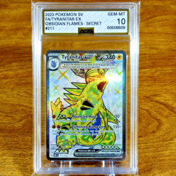 Pokemon Obsidian Flames Tyranitar EX 211/197 AGS Gem-MT 10 FA Holo Rare 2023 - Image 1